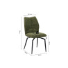 Chaise pivotante LAURIER en tissu
