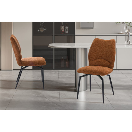 Chaise pivotante LAURIER en tissu
