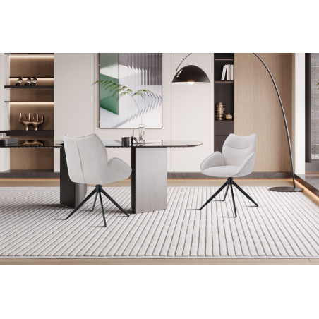 Chaise pivotante MAHONIA en tissu