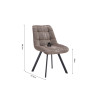 Chaise LILAS en tissu
