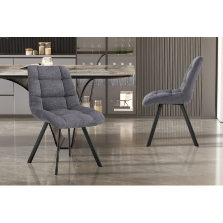 Chaise LILAS en tissu