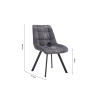 Chaise LILAS en tissu