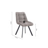Chaise LILAS en tissu