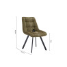 Chaise LILAS en tissu