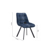 Chaise LILAS en tissu