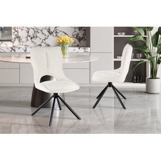 Chaise pivotante MURIER en tissu