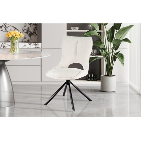 Chaise pivotante MURIER en tissu