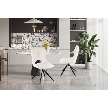 Chaise pivotante MURIER en tissu