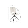 Chaise pivotante MURIER en tissu