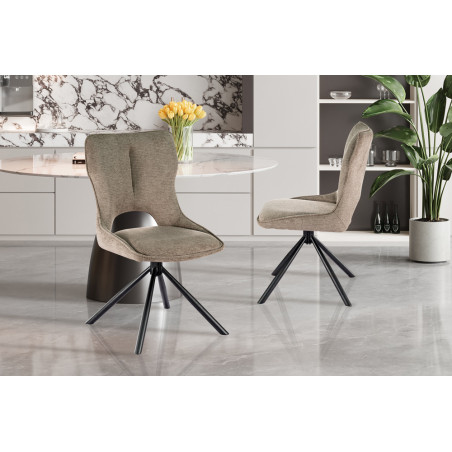 Chaise pivotante MURIER en tissu