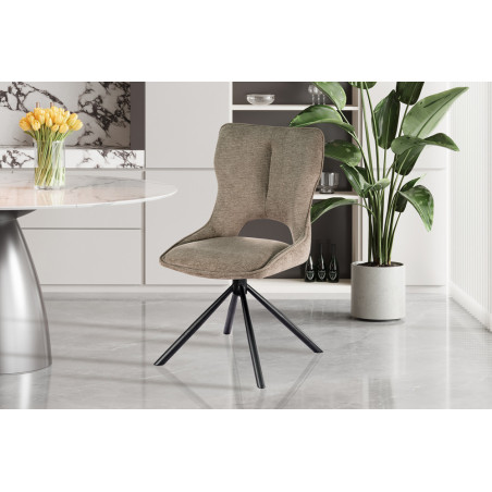 Chaise pivotante MURIER en tissu