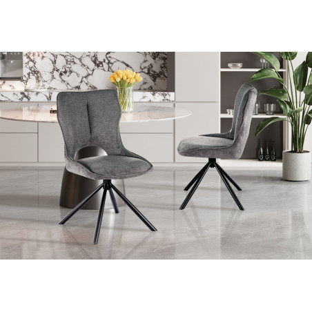 Chaise pivotante MURIER en tissu