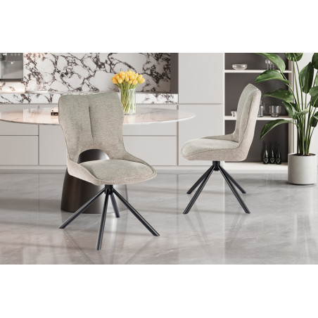 Chaise pivotante MURIER en tissu