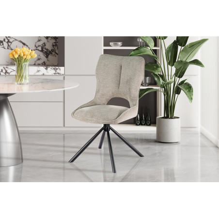 Chaise pivotante MURIER en tissu