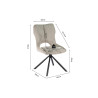 Chaise pivotante MURIER en tissu