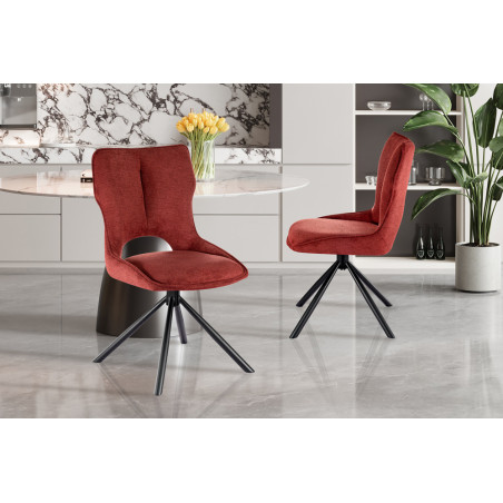 Chaise pivotante MURIER en tissu