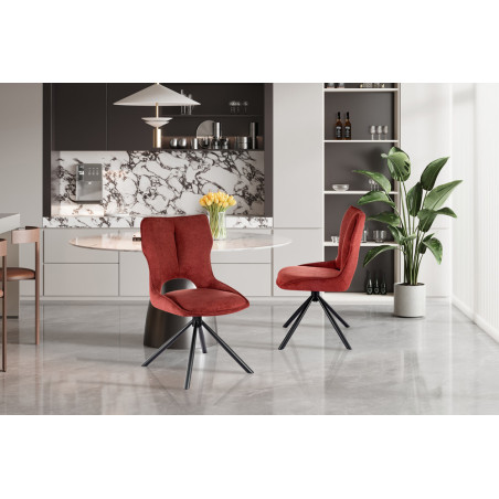 Chaise pivotante MURIER en tissu