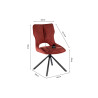 Chaise pivotante MURIER en tissu