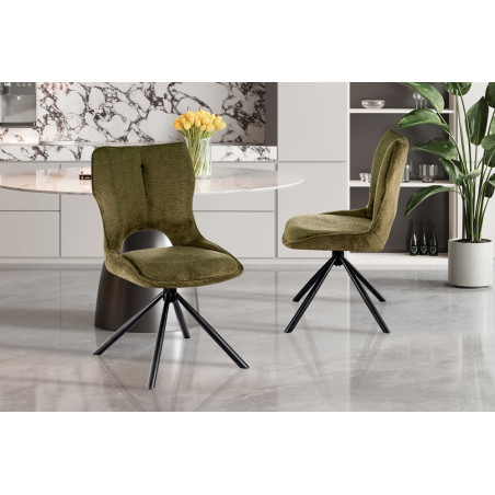 Chaise pivotante MURIER en tissu