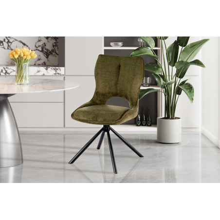 Chaise pivotante MURIER en tissu