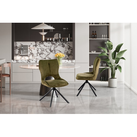 Chaise pivotante MURIER en tissu