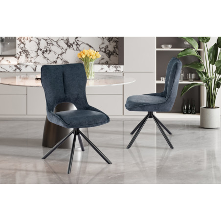 Chaise pivotante MURIER en tissu