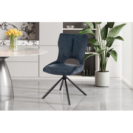 Chaise pivotante MURIER en tissu