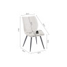 Chaise FAYARD en tissu