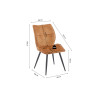 Chaise FAYARD en tissu
