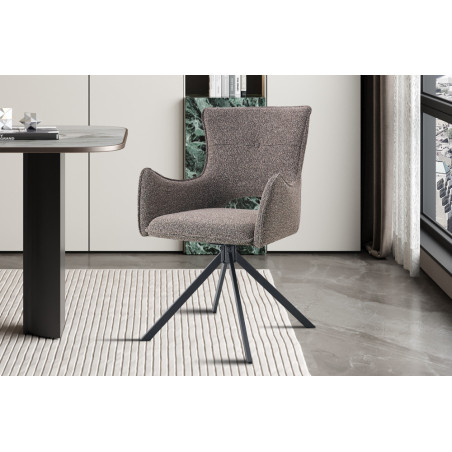 Chaise pivotante BOULEAU en tissu
