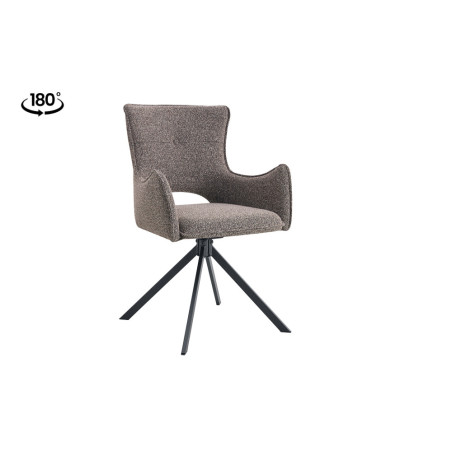 Chaise pivotante BOULEAU en tissu