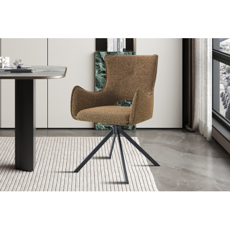 Chaise pivotante BOULEAU en tissu