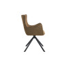 Chaise pivotante BOULEAU en tissu