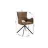 Chaise pivotante BOULEAU en tissu