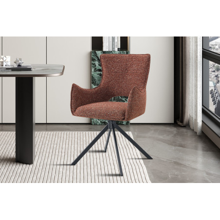 Chaise pivotante BOULEAU en tissu
