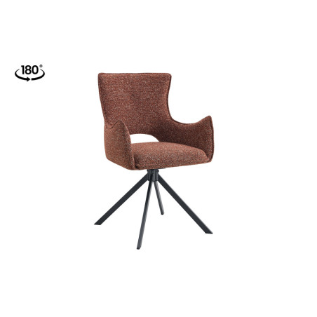 Chaise pivotante BOULEAU en tissu