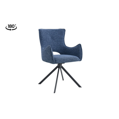Chaise pivotante BOULEAU en tissu
