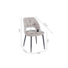 Chaise AULNE en tissu