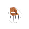 Chaise AULNE en tissu
