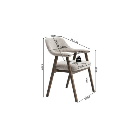 Chaise CORIANDRE en bois massif