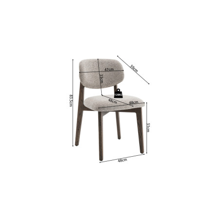 Chaise CAMELIA en bois massif