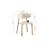 Chaise COTON en tissu