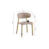 Chaise COTON en tissu