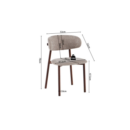 Chaise COTON en tissu