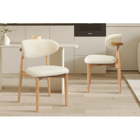 Chaise CAPELINE en bois massif