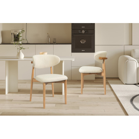 Chaise CAPELINE en bois massif
