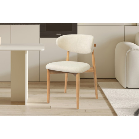 Chaise CAPELINE en bois massif