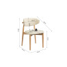 Chaise CAPELINE en bois massif