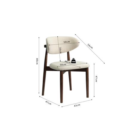 Chaise CAPELINE en bois massif