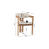 Chaise CAMOMILLE en bois massif